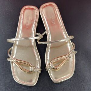 Nine West Metallic Gold Sandals